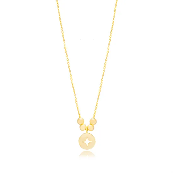 Plain Round Ball Chain 925 Sterling Silver Necklace Plain Round Ball Chain 925 Sterling Silver Necklace