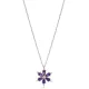 Flower Amethyst 925 Sterling Silver Necklace Flower Amethyst 925 Sterling Silver Necklace