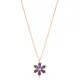Flower Amethyst 925 Sterling Silver Necklace Flower Amethyst 925 Sterling Silver Necklace