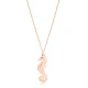 Seahorse Ruby 925 Sterling Silver Necklace | 925 Sterling Silver Wholesale | Sade Silver Seahorse Ruby 925 Sterling Silver Necklace - Sade 925 Silver Jewelry