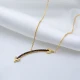 Double Sided Arrow Black CZ 925 Sterling Silver Pendant Double Sided Arrow Black CZ 925 Sterling Silver Pendant