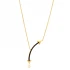 Double Sided Arrow Black CZ 925 Sterling Silver Pendant