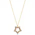 Star Design Rainbow Stone Charm Pendant Turkish Handmade 925 Sterling Silver Jewelry