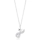 Cat Round Cut Clear CZ 925 Sterling Silver Pendant - Sade 925 Silver Jewelry