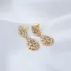 CZ Pear Shape Baguette Cluster Earrings CZ Pear Shape Baguette Cluster Earrings