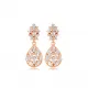 CZ Pear Shape Baguette Cluster Earrings CZ Pear Shape Baguette Cluster Earrings