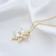 White Flower Pear Shape CZ 925 Sterling Silver Pendant White Flower Pear Shape CZ 925 Sterling Silver Pendant