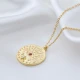 Evil Eye In Medallion Ruby 925 Sterling Silver Pendant | 925 Sterling Silver Wholesale | Sade Silver Evil Eye In Medallion Ruby 925 Sterling Silver Pendant - Sade 925 Silver Jewelry