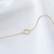 Four Leaf Plain Clover 925 Sterling Silver Bracelet