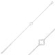 Four Leaf Plain Clover 925 Sterling Silver Bracelet
