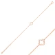 Four Leaf Plain Clover 925 Sterling Silver Bracelet