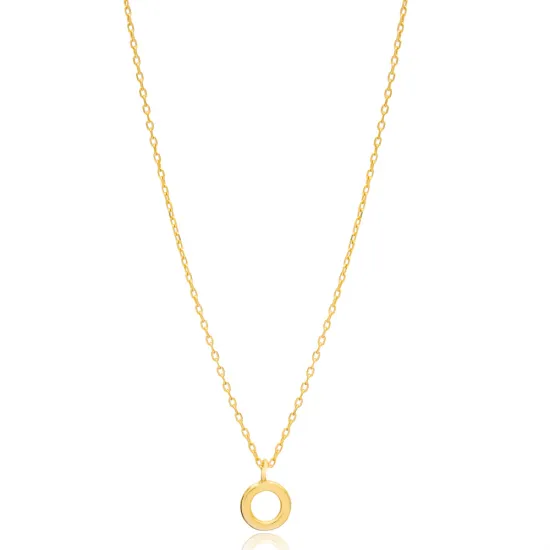 Round Cut Hollow Charm Necklace Turkish Handcrafted Wholesale 925 Sterling Silver Jewelry