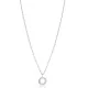 Round Cut Hollow Charm Necklace Turkish Handcrafted Wholesale 925 Sterling Silver Jewelry