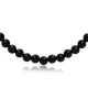 Dainty Black Pearl Design Black Collection Turkish Handmade Necklace 925 Silver Sterling Jewelry