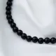 Dainty Black Pearl Design Black Collection Turkish Handmade Necklace 925 Silver Sterling Jewelry