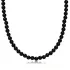 Dainty Black Pearl Design Black Collection Turkish Handmade Necklace 925 Silver Sterling Jewelry