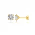 New 7mm Shiny CZ 925 Sterling Silver Earrings