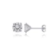 New 7mm Shiny CZ 925 Sterling Silver Earrings