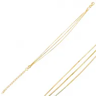 New Triple Snake Chain Woman Sterling Silver Bracelet