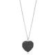 Heart Design Black Zircon Stone Charm Pendant Turkish Handcrafted 925 Sterling Silver Woman Jewelry Heart Design Black Zircon Stone Charm Pendant Turkish Handcrafted 925 Sterling Silver Woman Jewelry