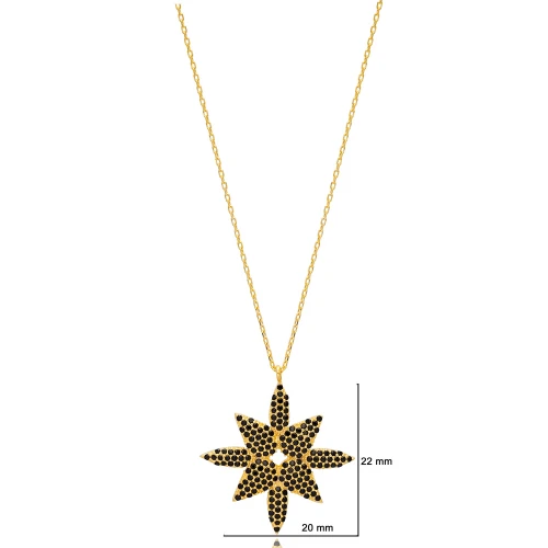 Black CZ Necklace in 925 Sterling Silver Black CZ Necklace in 925 Sterling Silver