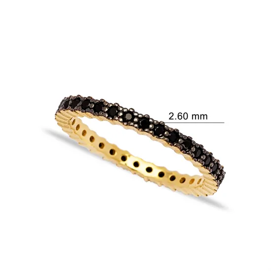 Micro Pave Round Cut Black Zircon Stone Bar Ring Turkish Handcrafted Wholesale 925 Sterling Silver Jewelry Micro Pave Round Cut Black Zircon Stone Bar Ring Turkish Handcrafted Wholesale 925 Sterling Silver Jewelry