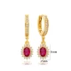 Ruby Dainty Diamond Style Dangle 925 Silver Earrings - Sade 925 Silver Jewelry