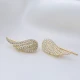 Minimalist Angel Wing 925 Sterling Silver Earrings Minimalist Angel Wing 925 Sterling Silver Earrings