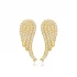 Minimalist Angel Wing 925 Sterling Silver Earrings