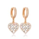 Baguette Heart CZ 925 Sterling Silver Earrings - Sade 925 Silver Jewelry