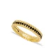 Black CZ Beaded Woman Band 925 Sterling Silver Ring Black CZ Beaded Woman Band 925 Sterling Silver Ring