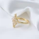 CZ Baguette Geometric Shape Women Sterling Silver Ring