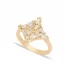 CZ Baguette Geometric Shape Women Sterling Silver Ring