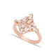 CZ Baguette Geometric Shape Women Sterling Silver Ring