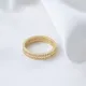Double Row Design Zircon Stone Woman Ring 925 Sterling Silver Jewelry