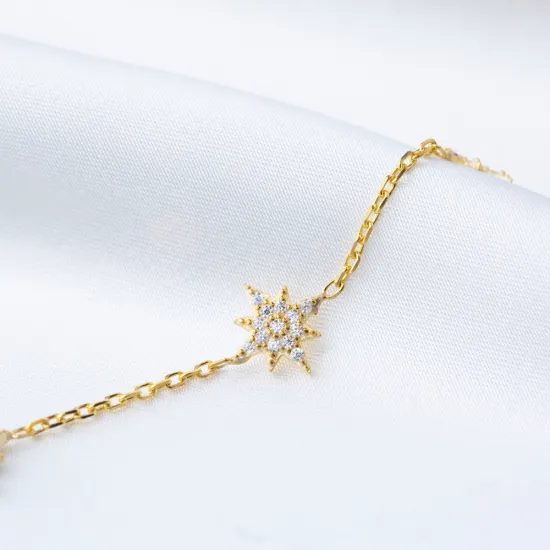 North Star CZ Woman 925 Sterling Silver Bracelet North Star CZ Woman 925 Sterling Silver Bracelet