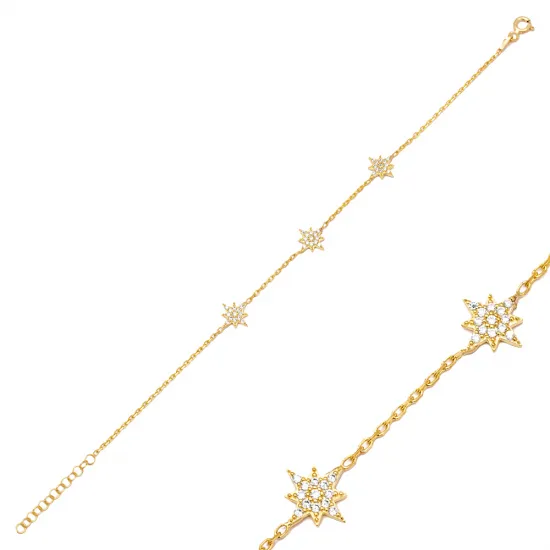 North Star CZ Woman 925 Sterling Silver Bracelet North Star CZ Woman 925 Sterling Silver Bracelet