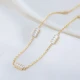 Rectangle Baguette Shaker Woman 925 Silver Necklace - Sade 925 Silver Jewelry