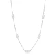 Rectangle Baguette Shaker Woman 925 Silver Necklace - Sade 925 Silver Jewelry