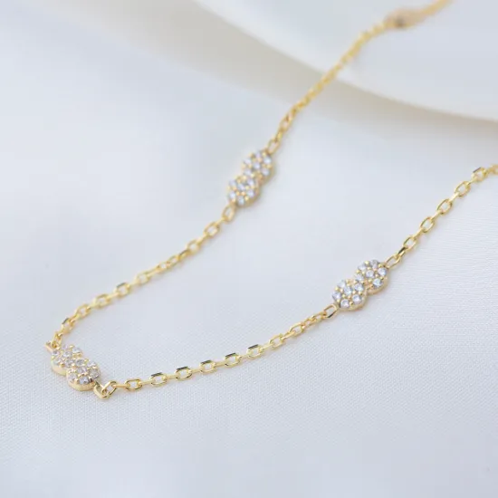 Infinity Clear CZ Shaker Woman Sterling Silver Necklace - Sade 925 Silver Jewelry