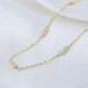 Infinity Clear CZ Shaker Woman Sterling Silver Necklace - Sade 925 Silver Jewelry
