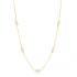 Infinity Clear CZ Shaker Woman Sterling Silver Necklace