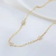 6mm Star Shiny CZ Shaker Woman Sterling Silver Necklace | 925 Sterling Silver Wholesale | Sade Silver 6mm Star Shiny CZ Shaker Woman Sterling Silver Necklace - Sade 925 Silver Jewelry