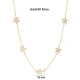 10mm Star Shiny CZ Shaker Woman 925 Silver Necklace | 925 Sterling Silver Wholesale | Sade Silver 10mm Star Shiny CZ Shaker Woman 925 Silver Necklace - Sade 925 Silver Jewelry