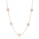 10mm Star Shiny CZ Shaker Woman 925 Silver Necklace | 925 Sterling Silver Wholesale | Sade Silver 10mm Star Shiny CZ Shaker Woman 925 Silver Necklace - Sade 925 Silver Jewelry
