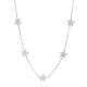 10mm Star Shiny CZ Shaker Woman 925 Silver Necklace | 925 Sterling Silver Wholesale | Sade Silver 10mm Star Shiny CZ Shaker Woman 925 Silver Necklace - Sade 925 Silver Jewelry
