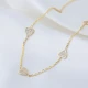 6mm Heart Shiny CZ Shaker Woman 925 Silver Necklace | 925 Sterling Silver Wholesale | Sade Silver 6mm Heart Shiny CZ Shaker Woman 925 Silver Necklace - Sade 925 Silver Jewelry