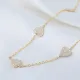 7mm Heart Shiny CZ Shaker Woman 925 Silver Necklace | 925 Sterling Silver Wholesale | Sade Silver 7mm Heart Shiny CZ Shaker Woman 925 Silver Necklace - Sade 925 Silver Jewelry