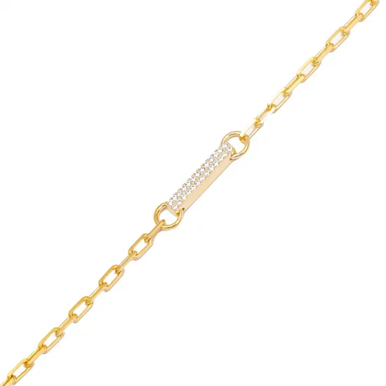 Stick Design Shiny Zircon Stone Charm Bracelet Turkish Handmade 925 Sterling Silver Jewelry Stick Design Shiny Zircon Stone Charm Bracelet Turkish Handmade 925 Sterling Silver Jewelry