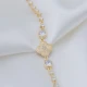 Four Leaf Clover Multiple CZ Woman 925 Silver Bracelet Four Leaf Clover Multiple CZ Woman 925 Silver Bracelet